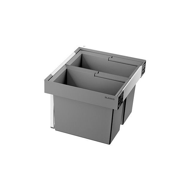 Jäteyksikkö Blanco Flexon II Low 60/2, 1x19L + 1x30L, harmaa