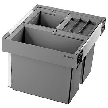Jäteyksikkö Blanco Flexon II Low XL 60/3, 1x30L + 2x8L, harmaa