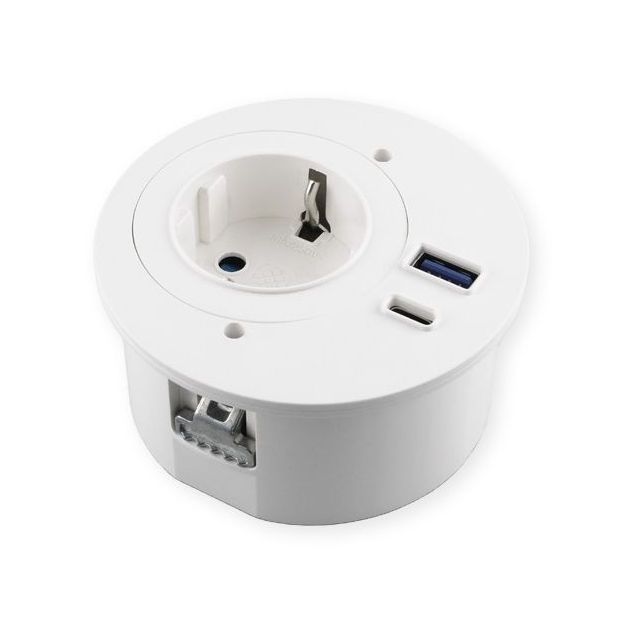 Pistorasia Limente Spot USB uppoasennettava IP20 240V