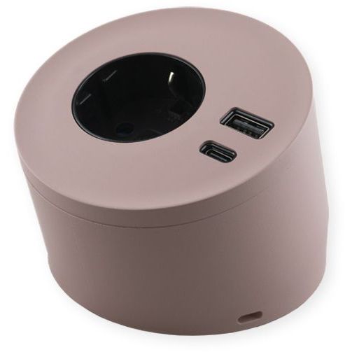 Pistorasia Limente Spot USB pinta-asennettava vapaasti tasolla seisova IP20 240V vaaleanpunainen