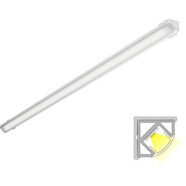 LED-profiili Limente Corner 20 DOB kulmaprofiili valkoinen 4000K, 2m