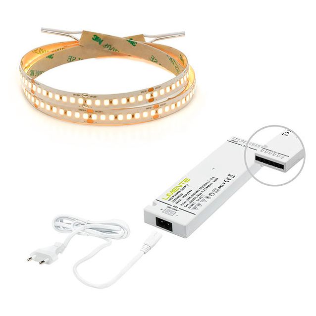LED-nauha Limente RibbonCom-set 3000K, 4m + virtalähde