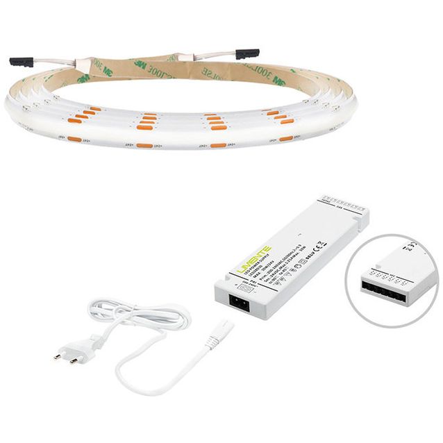 LED-nauha + virtalähde Limente DOBCom-set 4000K, 4m