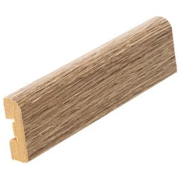 Jalkalista Lauta, 12x42x3300mm, mdf, vaalea pähkinä