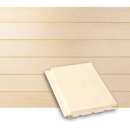 Saunapaneeli Tuuli Sauna STS4, 15x120mm, haapa, puuvalmis