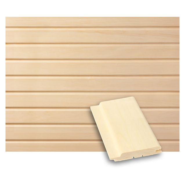 Saunapaneeli Tuuli Sauna STP, 15x90mm, haapa, puuvalmis