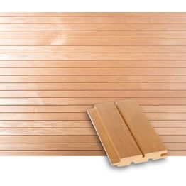 Valeurapaneeli/saunapaneeli Tuuli Sauna STS4, 15x90mm, haapa, lämpökäsitelty