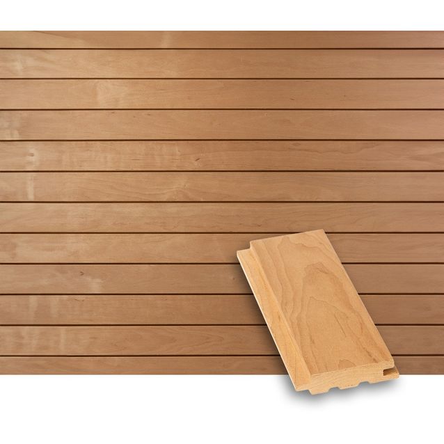 Rimapaneeli Lauta STS4, 15x70x2400mm, lämpökäsitelty leppä