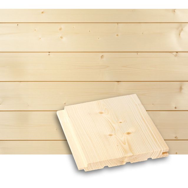 Saunapaneeli Tuuli Sauna STS4, 15x145x1800mm, TK, kuusi, puuvalmis