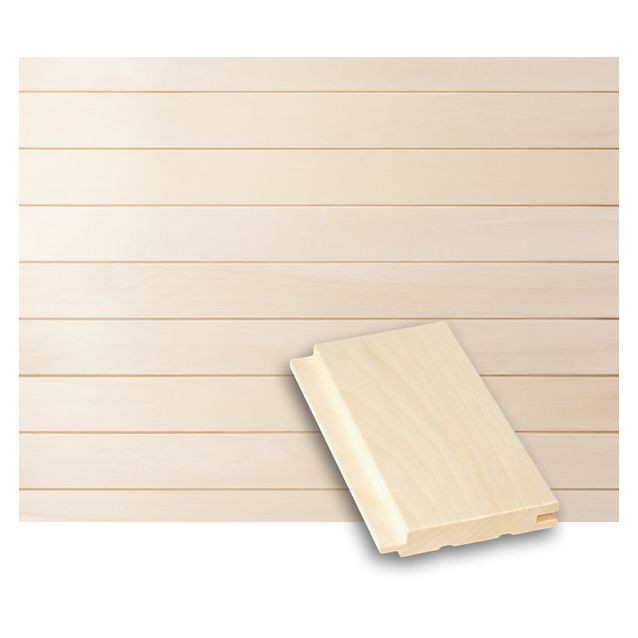 Saunapaneeli Tuuli Sauna STS4, 15x90mm, haapa, puuvalmis