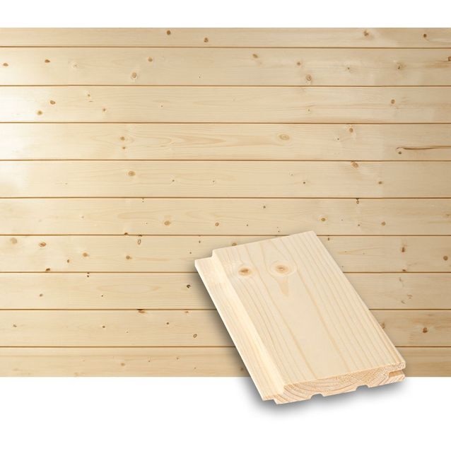 Saunapaneeli Tuuli Sauna STS4, 15x95x1800mm, TK, kuusi, puuvalmis