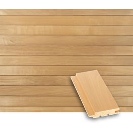 Saunapaneeli Tuuli Sauna STS4, 15x70mm, haapa, lämpökäsitelty