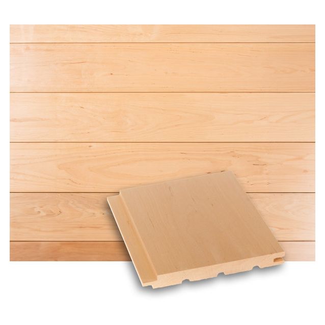 Saunapaneeli Tuuli Sauna STS4, 15x140mm, tervaleppä, puuvalmis