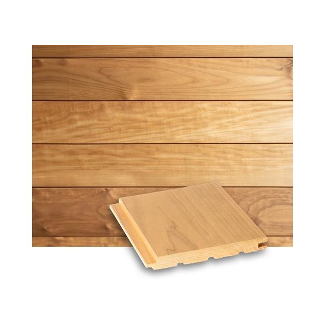 Saunapaneeli Lauta STS4, 15x140x1600mm, haapa, lämpökäsitelty