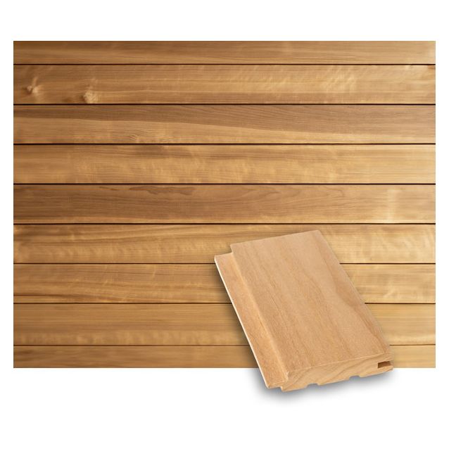 Saunapaneeli Tuuli Sauna STS4, 15x90mm, haapa, lämpökäsitelty