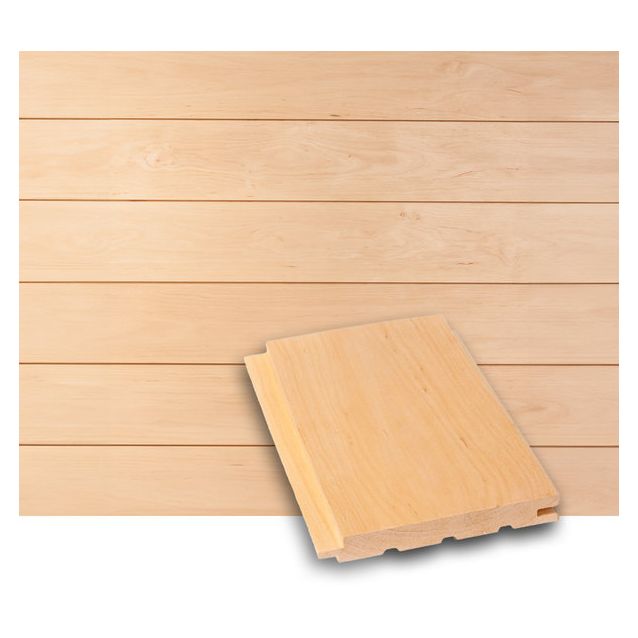 Saunapaneeli Tuuli Sauna STS4, 15x120mm, tervaleppä, puuvalmis
