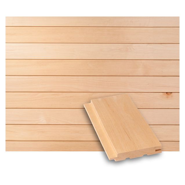 Saunapaneeli Tuuli Sauna STS4, 15x90mm, tervaleppä, puuvalmis