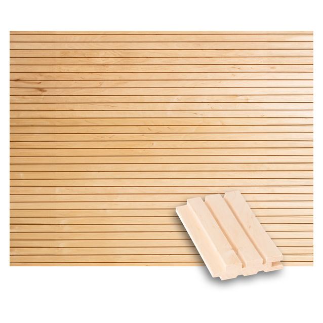 Valeurapaneeli/saunapaneeli Tuuli Sauna STS4, 15x70mm, tervaleppä, puuvalmis