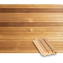Valeurapaneeli/saunapaneeli Tuuli Sauna STS4, 15x70mm, haapa, lämpökäsitelty