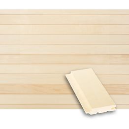 Saunapaneeli Tuuli Sauna STS4, 15x70mm, haapa, puuvalmis