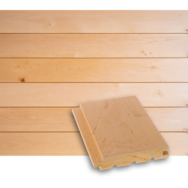 Saunapaneeli/sisustuspaneeli Lauta STS4, 18x120mm, tervaleppä, puuvalmis