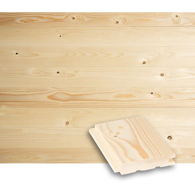 Saunapaneeli/sisustuspaneeli Lauta STS0, 18x95x3000mm, VK kuusi, puuvalmis