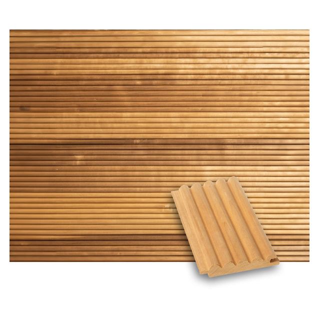 Sormipaneeli Tuuli Sauna STK, 15x80mm, haapa, lämpökäsitelty