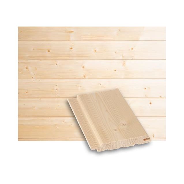 Saunapaneeli/sisustuspaneeli Lauta STP, 14x120x4200mm, kuusi, puuvalmis
