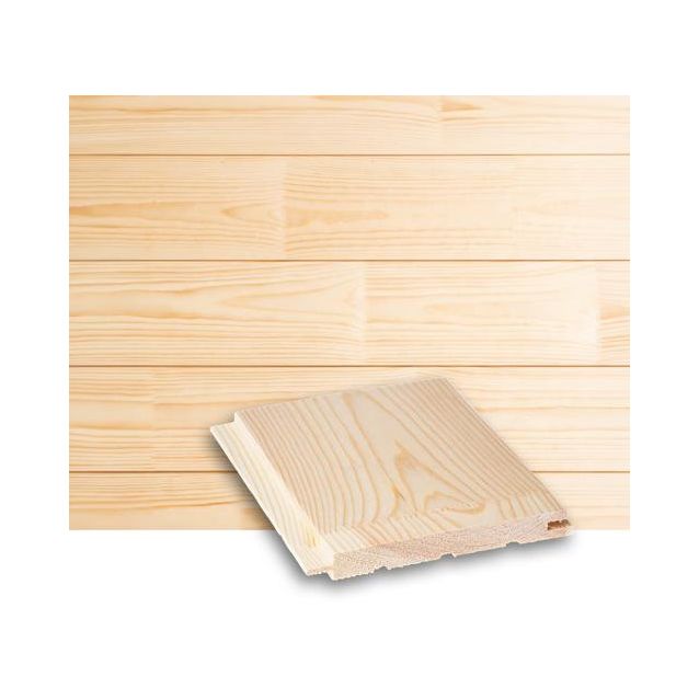 Saunapaneeli/sisustuspaneeli Lauta STS4, 15x142x5080mm, mänty, puuvalmis