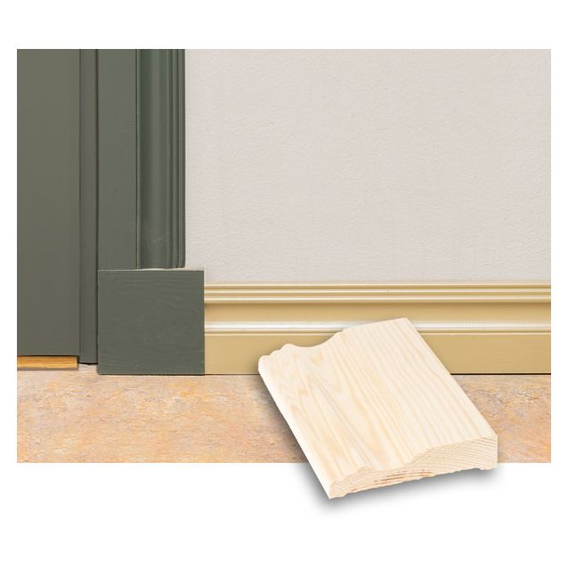 Peitelista/perinnelista Kartano Listat Nurmi, 21x90mm, oksaton mänty, puuvalmis