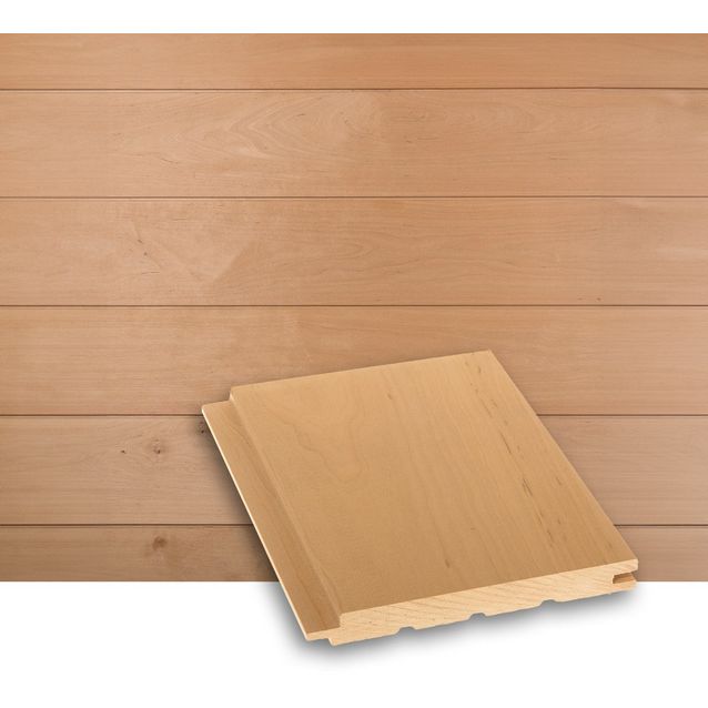 Saunapaneeli Lauta STS4, 15x140mm, lämpökäsitelty tervaleppä