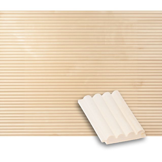 Sormipaneeli Lauta, 15x82x1500mm, haapa, puuvalmis