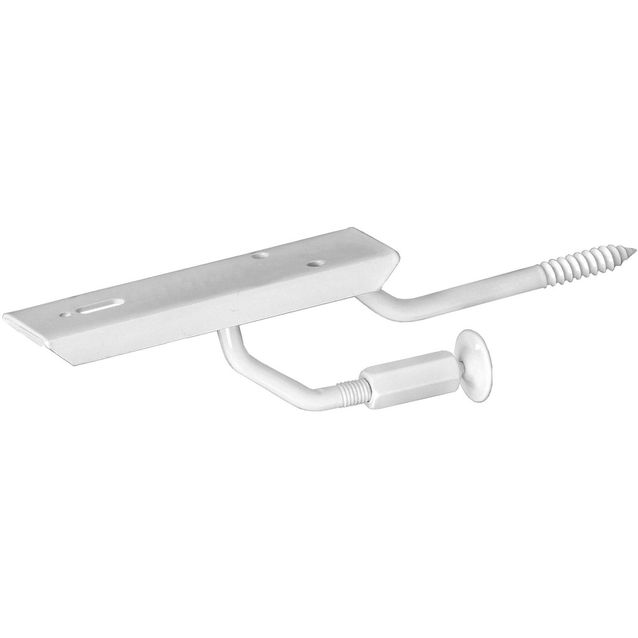 Hyllyn/ikkunalaudan kannatin Lundbergs 120x60x30mm metalli valkoinen