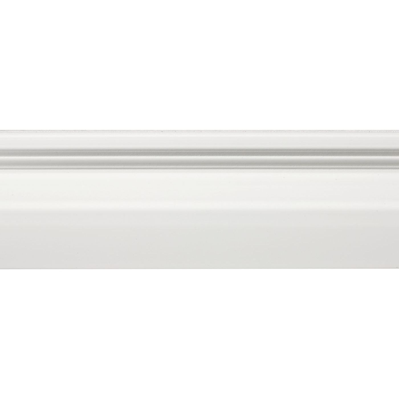 Jalkalista Lundbergs Solliden 22x100x2400mm MDF valkoinen