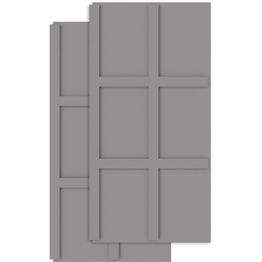 Sisustuspaneeli Lundbergs Herrgård 11x600x1220mm HDF harmaa 2kpl/pkt