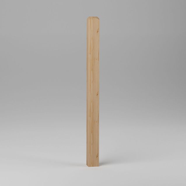 Porraskaiteen päätytolppa Lundbergs Oslo 1200mm mänty