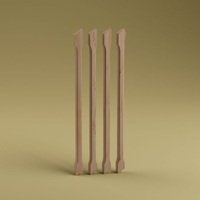 Kaidepinna Lundbergs Helsinki 1030mm alajohteeseen, eri värejä 4kpl/pkt