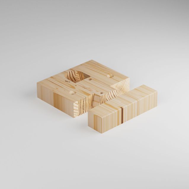 Porraskaiteen katto- ja lattiakappale Lundbergs Helsinki/Oslo mänty