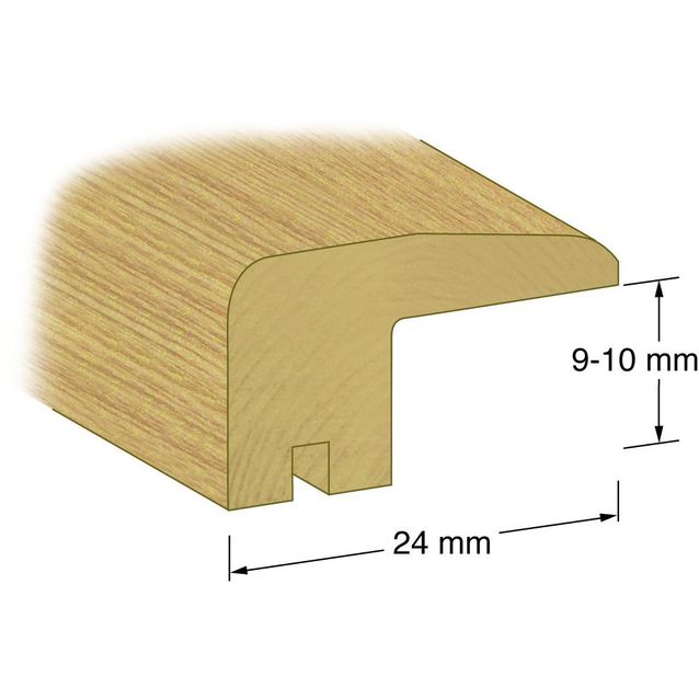 Kynnyslista Lundbergs Natur 24mm tammi lakattu, eri kokoja