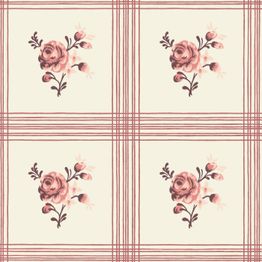 Tapetti Långelid/Von Brömssen Rose, non-woven, maalaisromanttinen,
