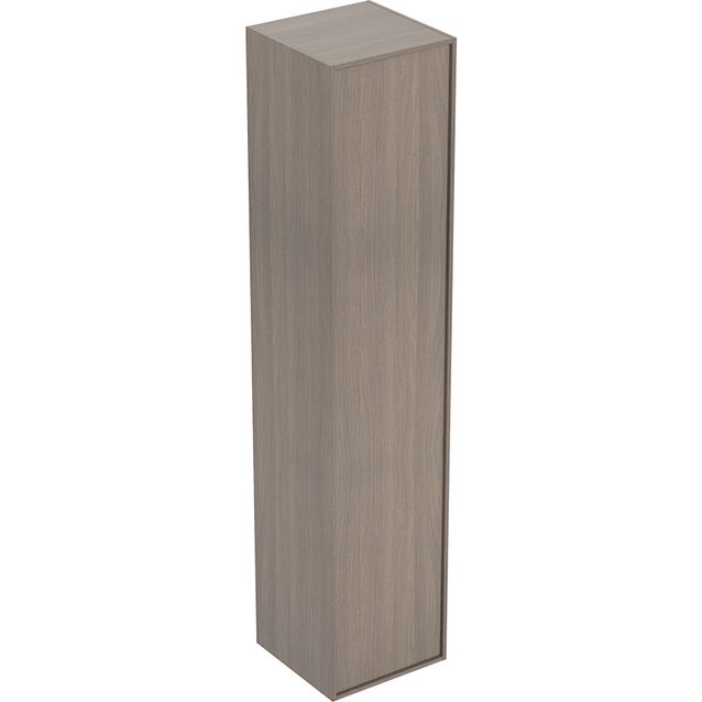 Korkea kaappi IDO Sense Art, 1725x366mm, yksi ovi ja sisäpeili, pähkinäpuu