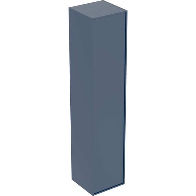 Korkea kaappi IDO Sense Art, 1725x366mm, yksi ovi ja sisäpeili, yönsininen