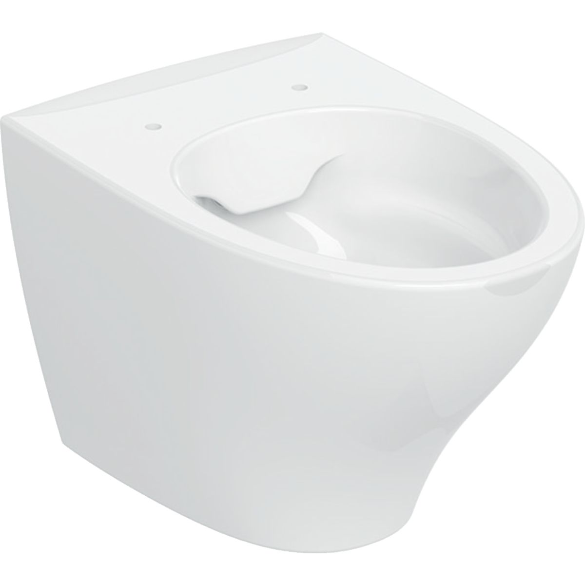 Seinä-WC-istuin IDO Glow Modern Rimfree, huuhtelukaulukseton, 52 cm, valkoinen