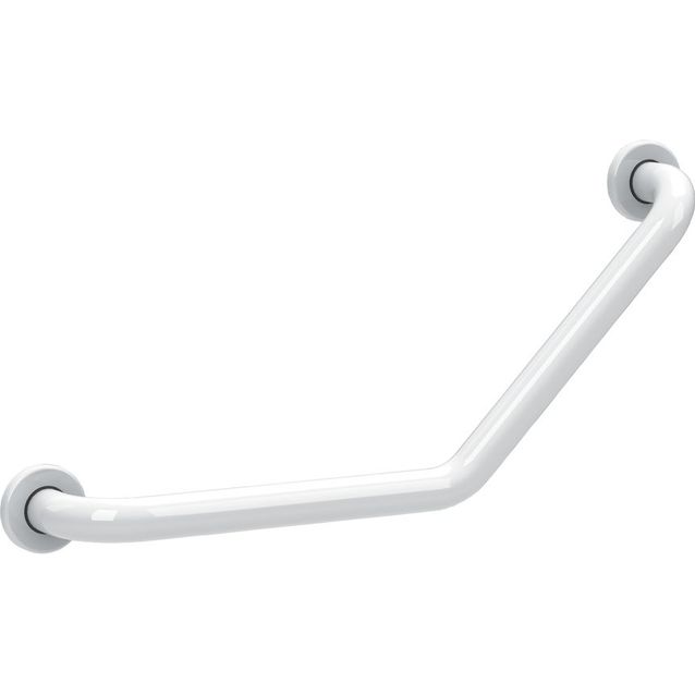 Kulmatukikahva Polaria 45° EH-N1212-PCX, 300x300 mm, valkoinen