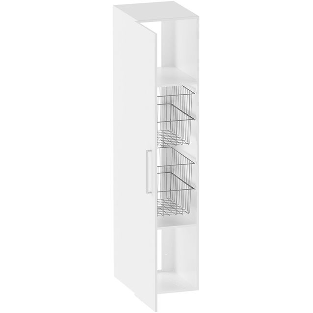 Pyykkikaappi Polaria Solo 390x1700x390  mm valkoinen