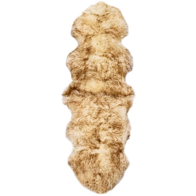 Lampaannahkamatto 60x180 cm ruskea melange_1