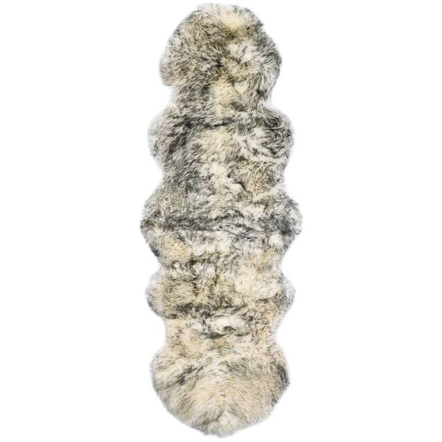 Lampaannahkamatto 60x180 cm tummanharmaa melange_1