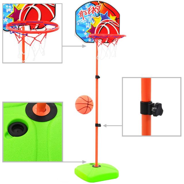 Lasten koripallorengas ja pallo setti
