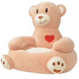 Lasten pehmotuoli karhu ruskea