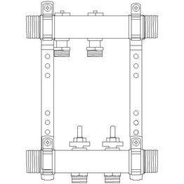 Lattialämmitysjakotukki Roth eri kokoja